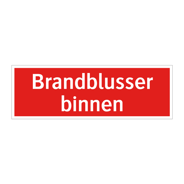 Brandblusser binnen