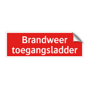 Brandweer toegangsladder