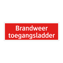 Brandweer toegangsladder