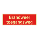 Brandweer toegangsweg