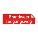Brandweer toegangsweg