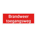 Brandweer toegangsweg