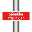 Sprinkler afsluitklep