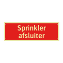 Sprinkler afsluiter