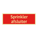 Sprinkler afsluiter