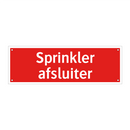 Sprinkler afsluiter