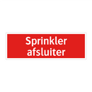 Sprinkler afsluiter