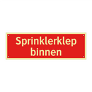 Sprinklerklep binnen
