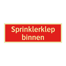 Sprinklerklep binnen