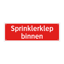 Sprinklerklep binnen