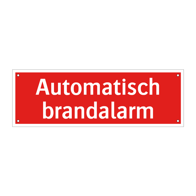 Automatisch brandalarm