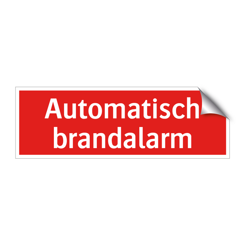Automatisch brandalarm