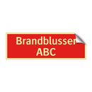 Brandblusser ABC