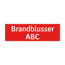 Brandblusser ABC