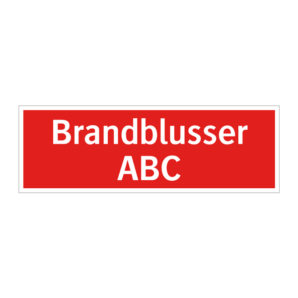 Brandblusser ABC