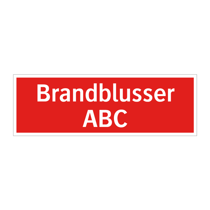 Brandblusser ABC
