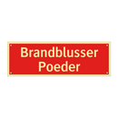 Brandblusser Poeder
