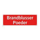 Brandblusser Poeder