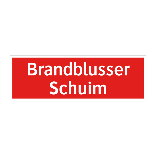 Brandblusser Schuim