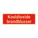 Kooldioxide brandblusser