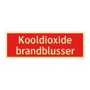 Kooldioxide brandblusser