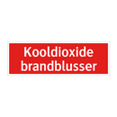 Kooldioxide brandblusser