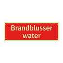 Brandblusser water