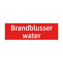 Brandblusser water