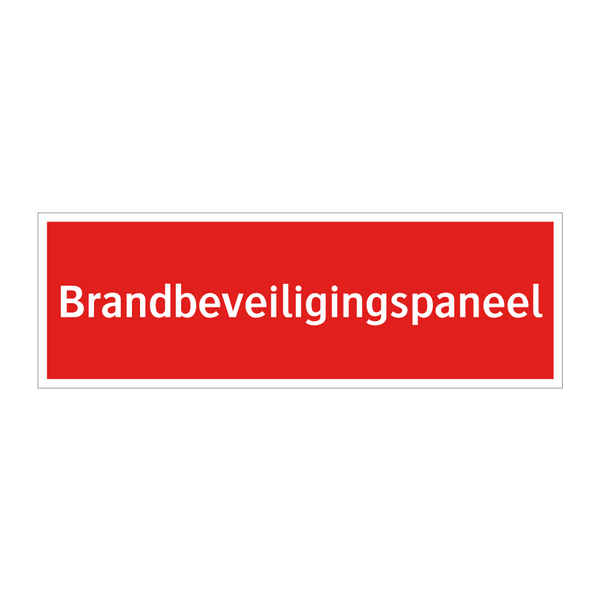 Brandbeveiligingspaneel