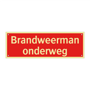 Brandweerman onderweg