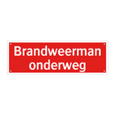 Brandweerman onderweg