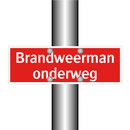 Brandweerman onderweg