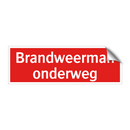 Brandweerman onderweg