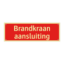 Brandkraan aansluiting