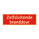 Zelfsluitende branddeur