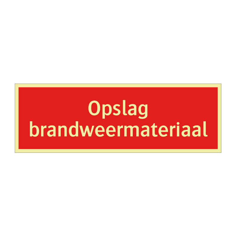 Opslag brandweermateriaal