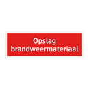 Opslag brandweermateriaal