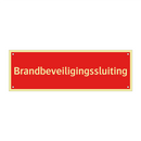 Brandbeveiligingssluiting