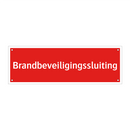 Brandbeveiligingssluiting