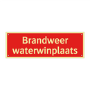 Brandweer waterwinplaats