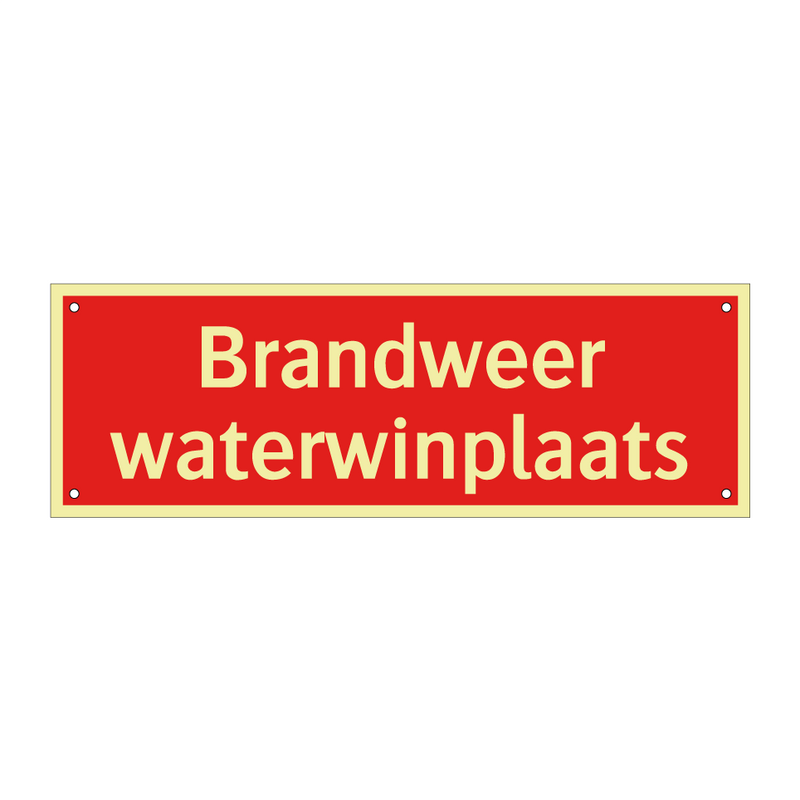 Brandweer waterwinplaats