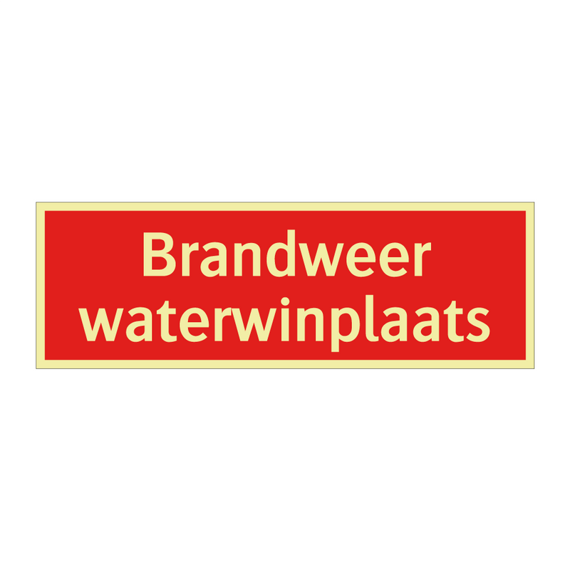 Brandweer waterwinplaats