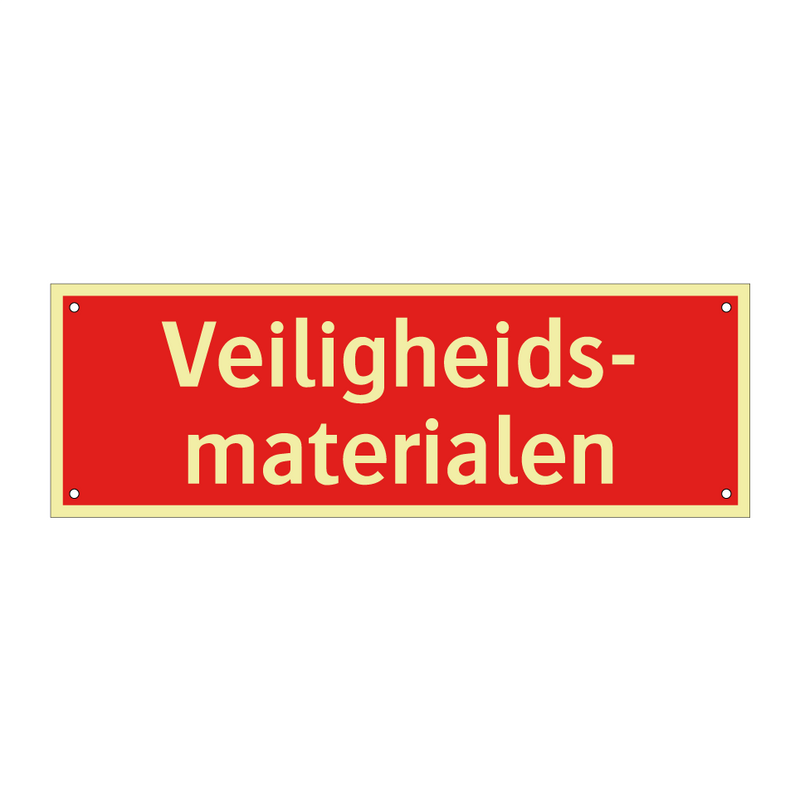 Veiligheids- materialen