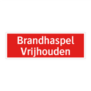 Brandhaspel Vrijhouden
