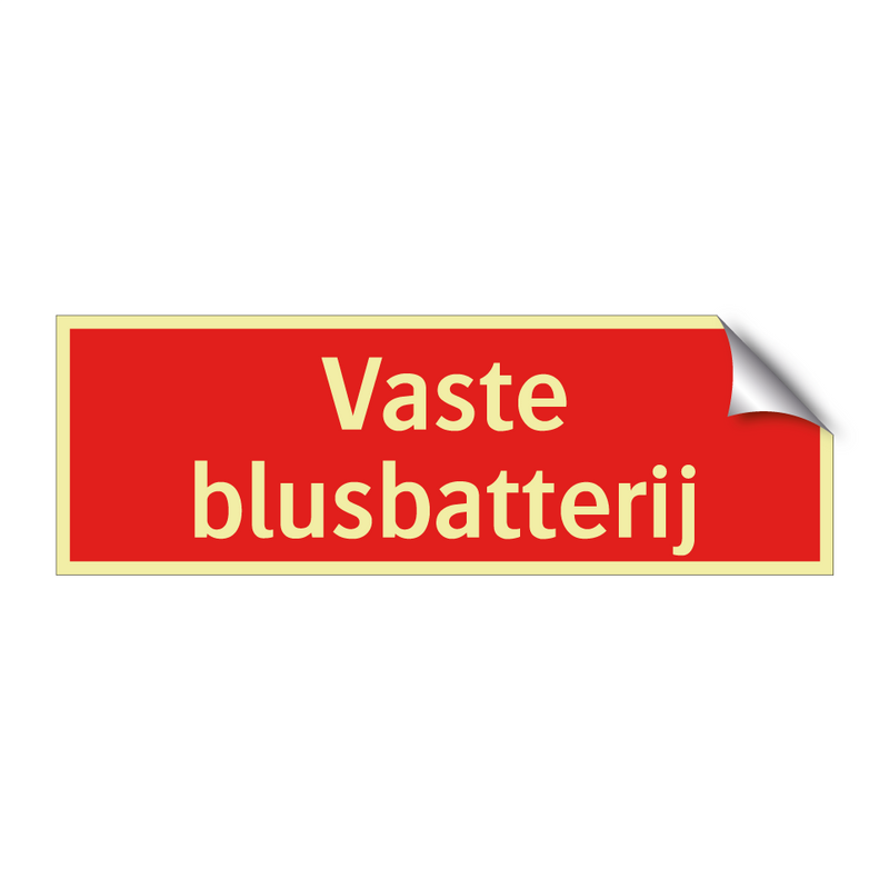 Vaste blusbatterij