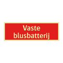Vaste blusbatterij