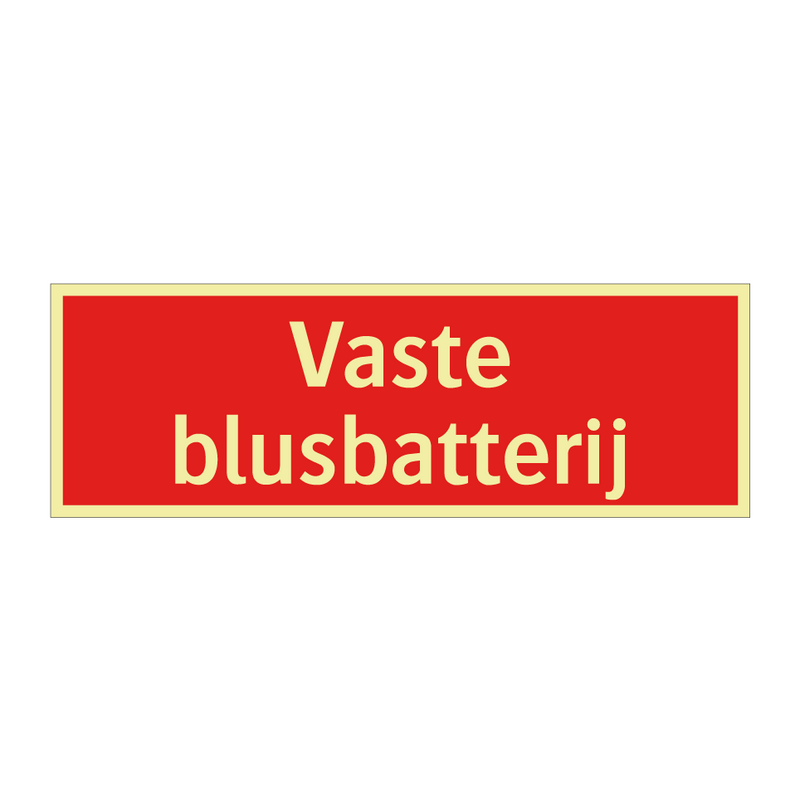 Vaste blusbatterij
