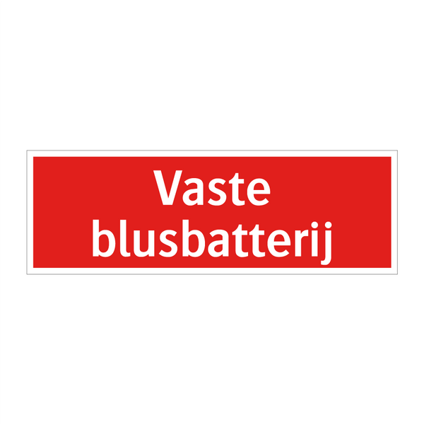 Vaste blusbatterij