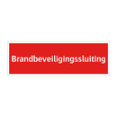 Brandbeveiligingssluiting