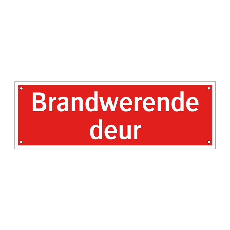 Brandwerende deur